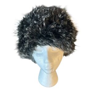 Parkhurst Women's Pillbox Luxury Faux Fur Wool Winter Hat Made In Canada